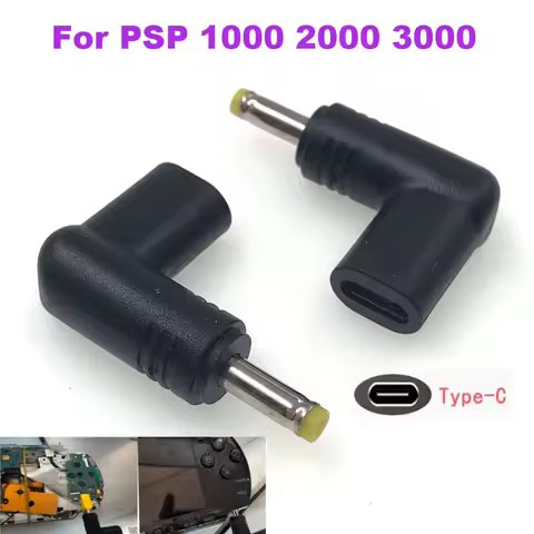 1-5 pcs For PS4 USB C Charger Adapter Converter Type C To For PSP1000/2000/3000 Game DC Jack Plug to USB C Charging Adapter
