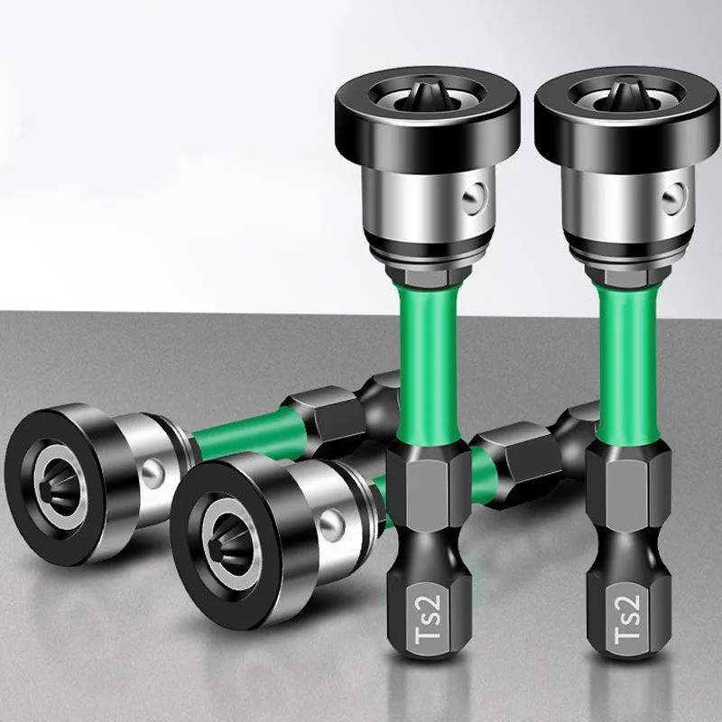 S2 Steel Locating Magnetic Screwdriver Bit PH2 Magnetic Tips Hex Shank Locating Batch Head Plasterboard Position Screwdriver Bit