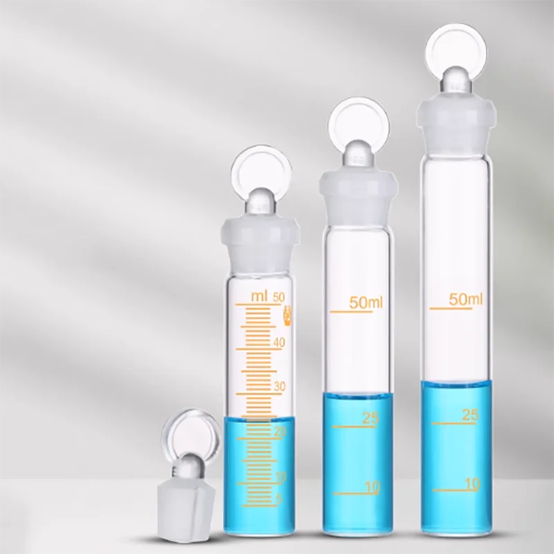 

50ml borosilicate glass digestion tube with pressure relief holes and plugs with high temperature resistance 450℃