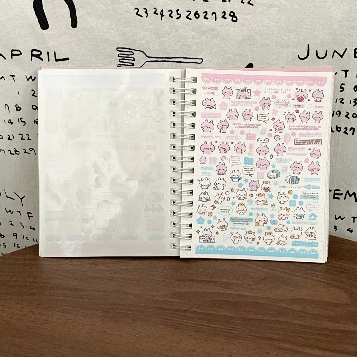 27 Sheet Cute Cartoon Sticker Book Spiral Bound Journal Stickers for Diary Planner Collage Card Making Kids Stationery Gift