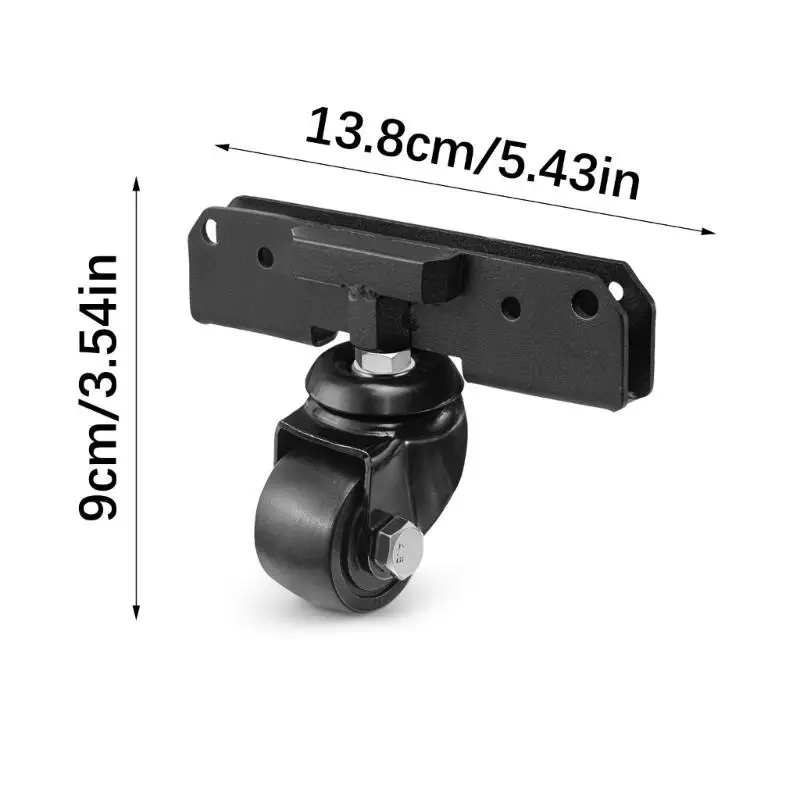 مجموعة 652F عجلات دوارة مثبتة أمامية، تحكم معزز، منع الحركة السلسة، مطلوب حفر