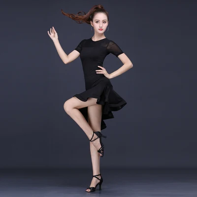 Новый костюм для латинских танцев, женский Long Sve Performance Dr Practice orm Adult Samba Cha Cha Rumba Dr