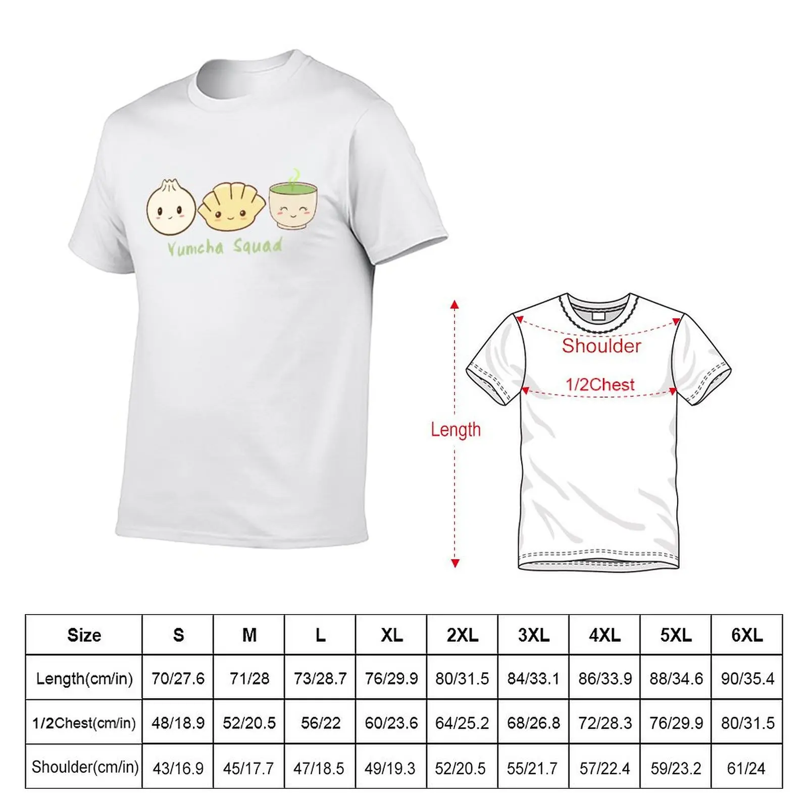 Cute Dumplings Yumcha Squad T-Shirt cotton t shirt pack man t shirts for men casual T-Shirt