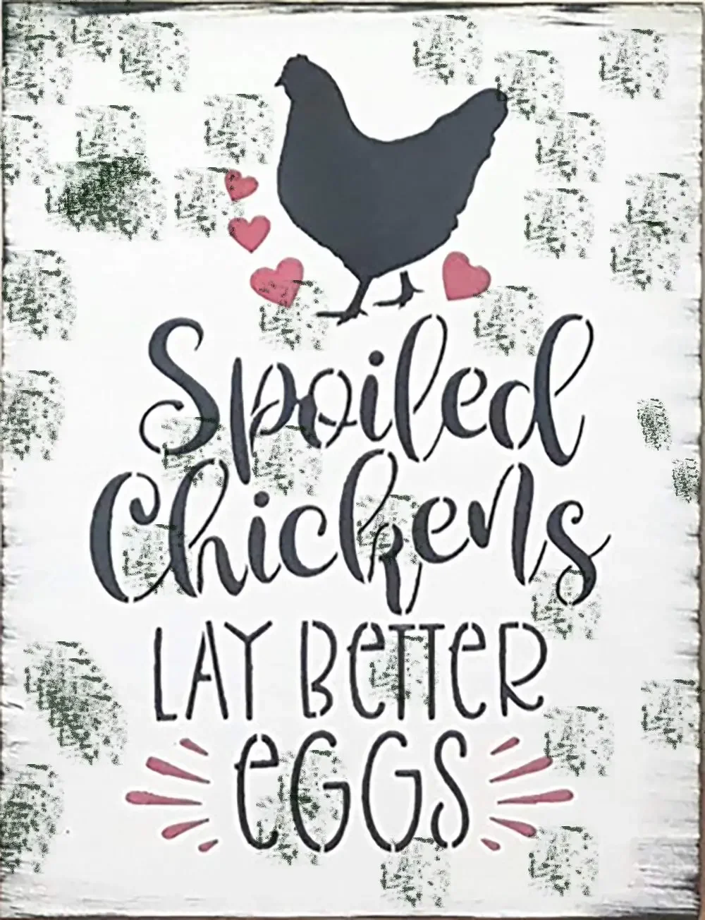 Tin Sign Chicken Coop Sign Farmhouse Farm Spoiled Chickens Lay Better Eggs Free Run Funny Home Decor Sign8x12 inches/20x30cm