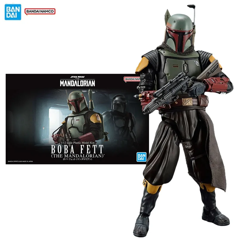 

Оригинальная фигурка Bandai, мандалорская модель «Звездные войны», комплект аниме-фигурок, коллекция Boba Fett, экшн-фигурка, модель игрушки