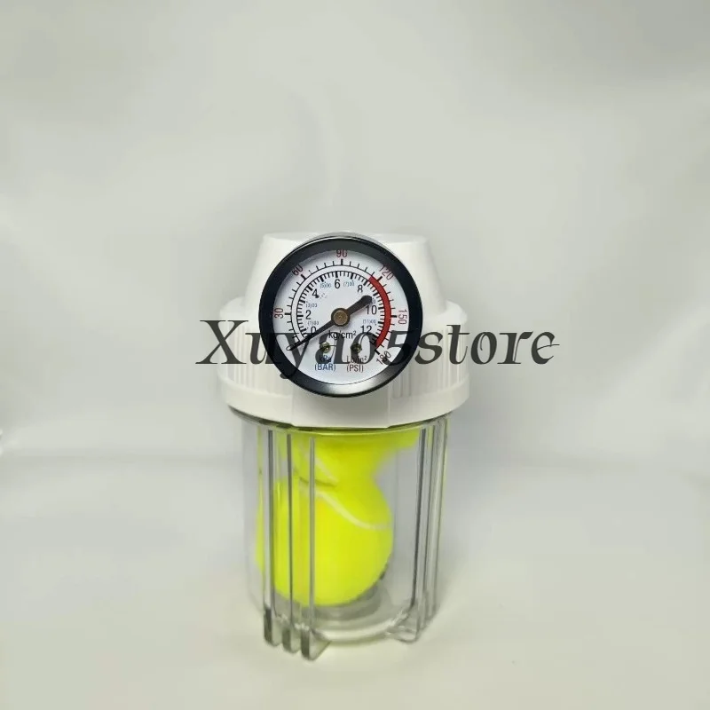 Tennis Ball Pressure Maintenance Tank With Pressure Gauge, Durable Plastic Air Pressurizer For Tennis Balls