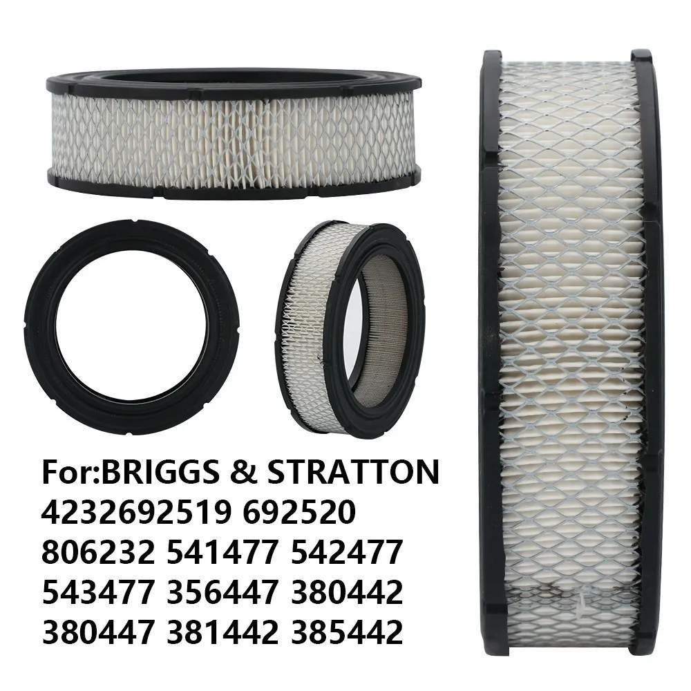 Air Filter for BRIGGS & STRATTON 692520 806232 541477 542477 543477 356447 380442 380447 381442 385442 Lawn Mower Engine Cleaner