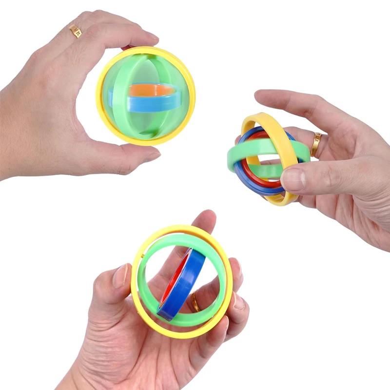 12PCS Infinite Flip 3D Gyro Multilayer Spinning Top Fidget Spinner ความเครียดบรรเทา Gyroscope ของเล่นสําหรับผู้ใหญ่เด็กสนุก Party Favors