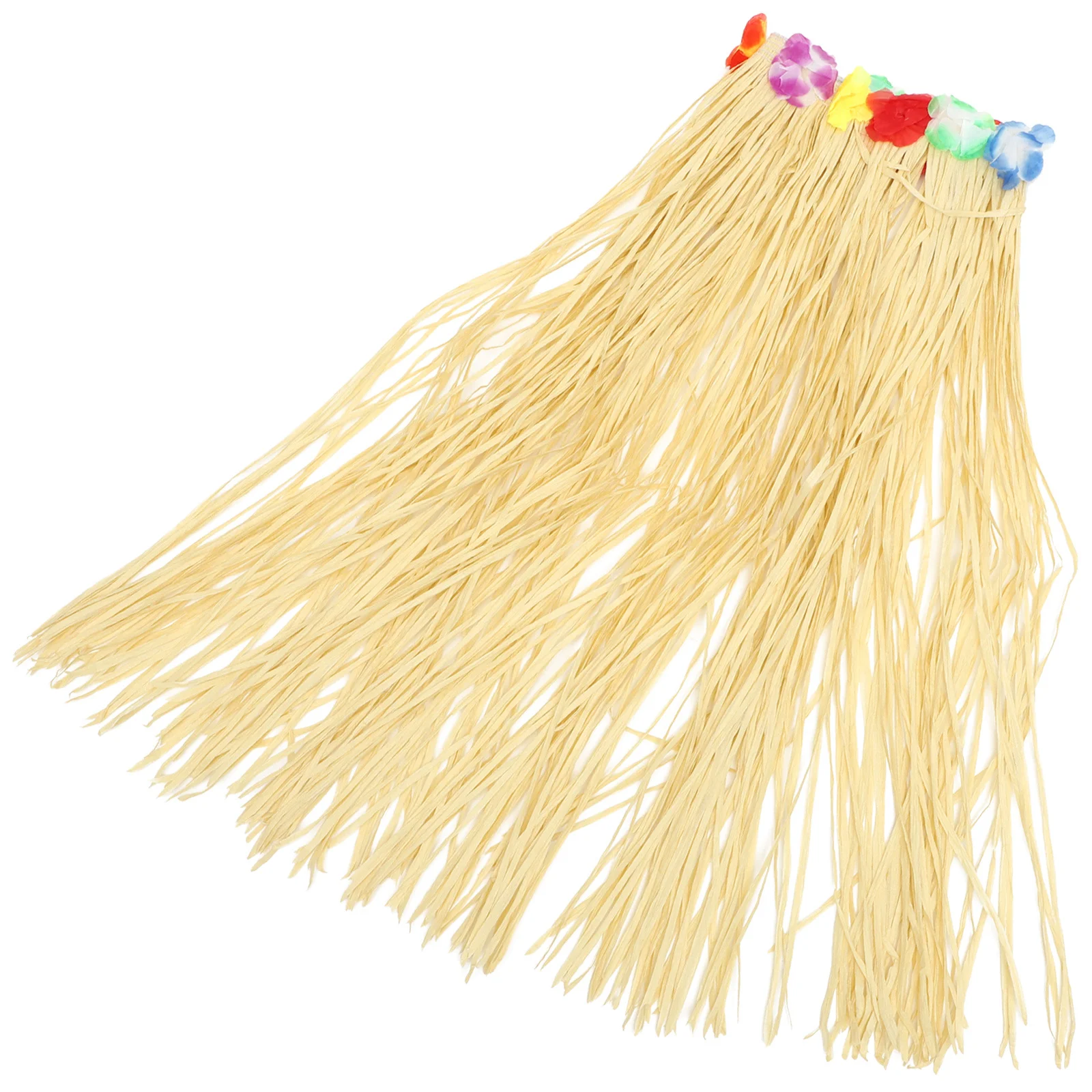 

Grass Skirts for Luau Party Hawaii Hula Dress Stage Performance Costume Beach Event Decoration Natural Look Simulated Straw