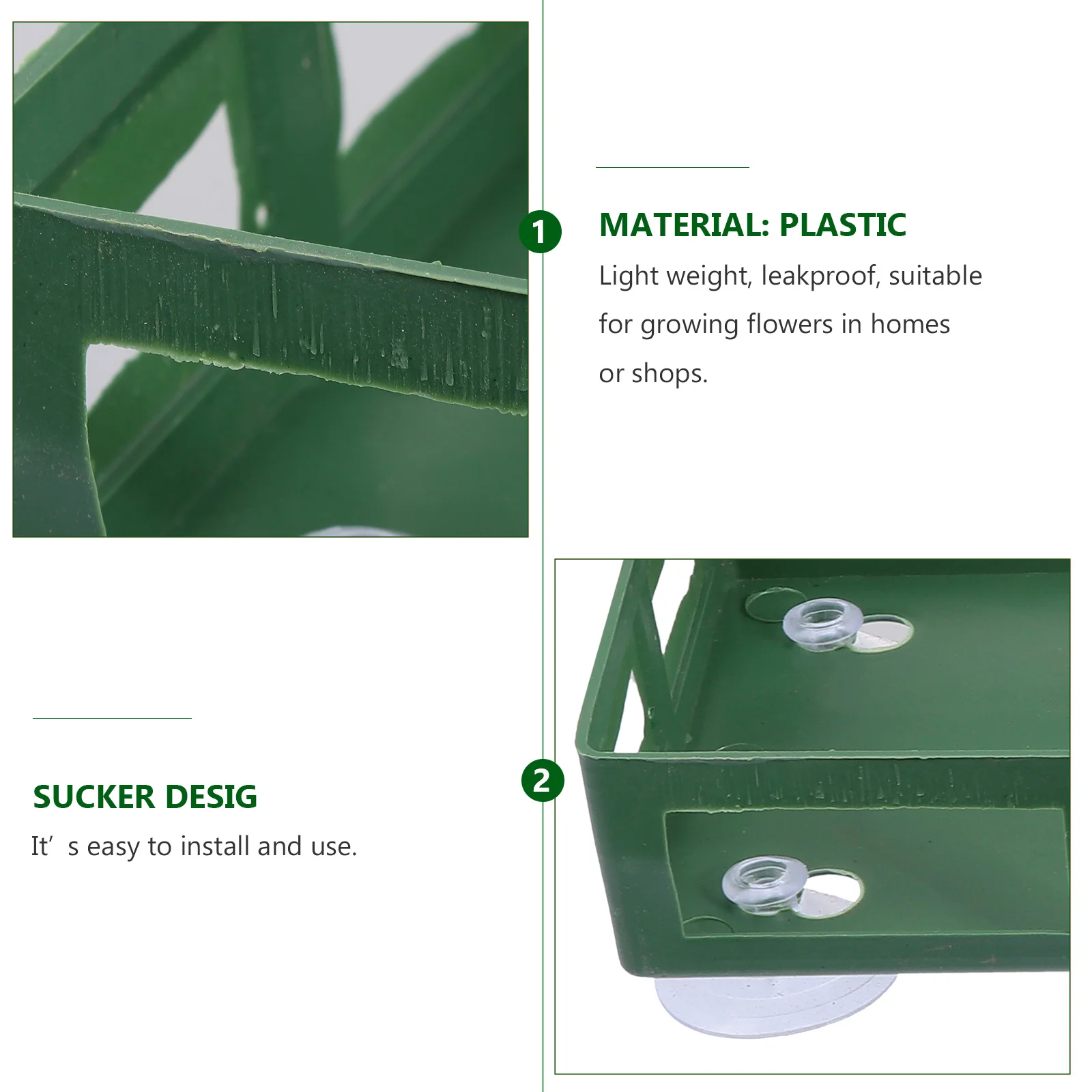 

TEHAUX 6Pcs Wedding Car Decor Cup Flower Tray Table Garland Florist Mud Disc Plastic Cage Floats