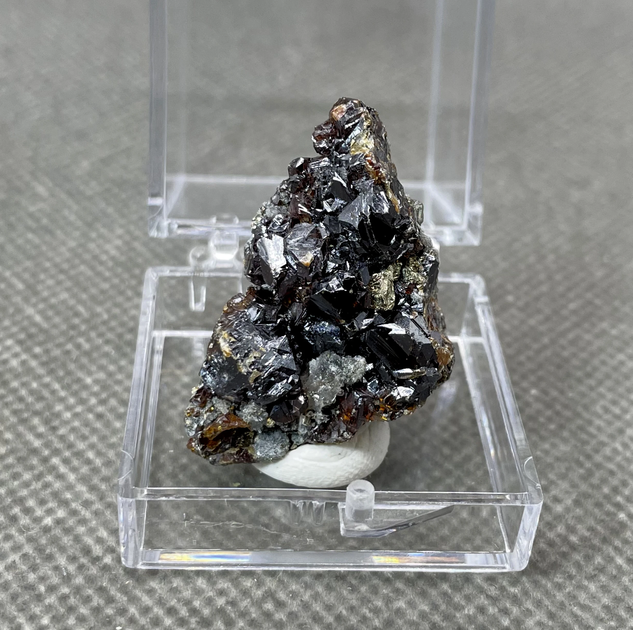 

NEW! 100% Natural rare sphalerite mineral specimens stones and crystals quartz crystals healing crystal (box size 3.4 cm）