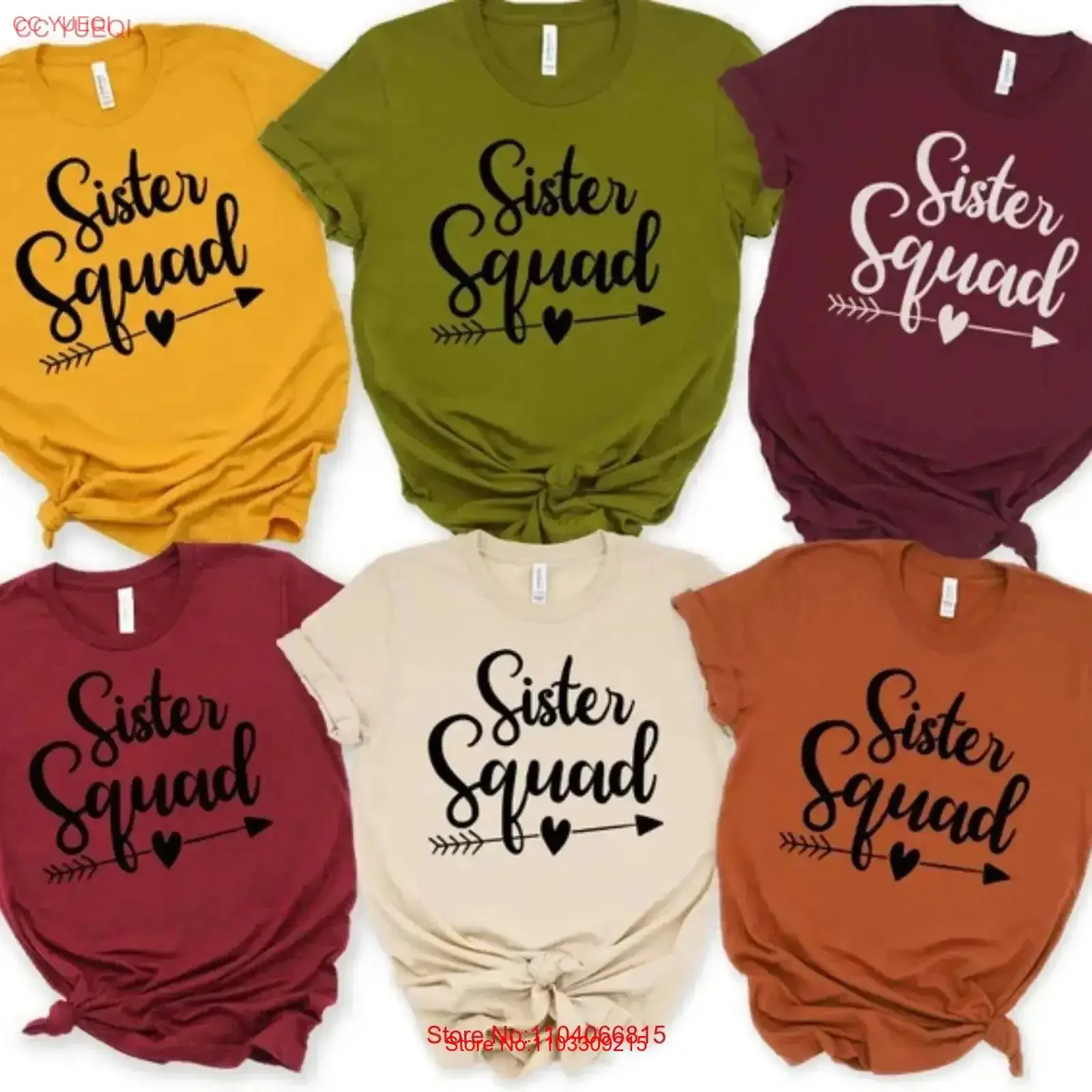 Sister Squad T-Shirt zum Muttertag für Mama, zum Geburtstag der Frau, beste Freundin, Vintage-Waschoberteil für den Alltag, stilvoll