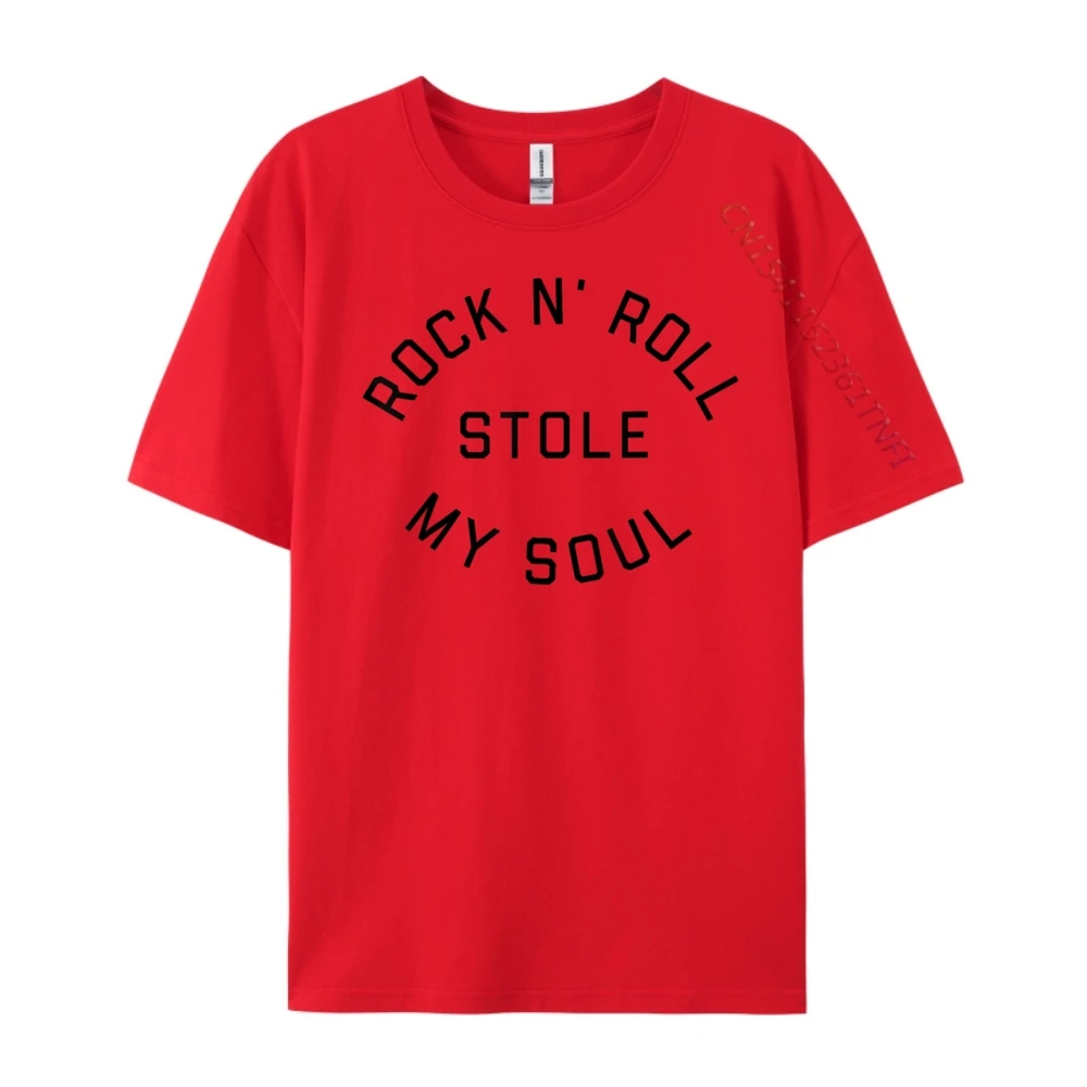 

Rock N'roll Stole My Soul Graphic Tees Men Funny Shirt Graphic T Shirts Men Oversized Men's Clothing 2025 Creative