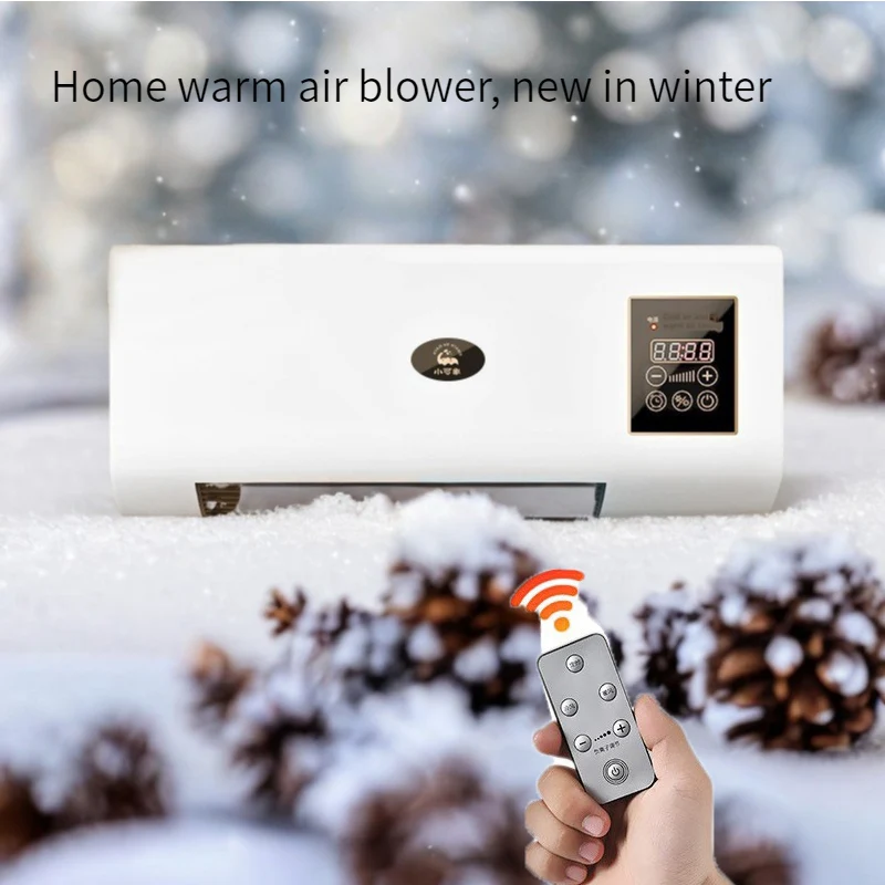 Dual use mobile small air conditioner, hot air blower, bathroom heater, household bedroom wall mounted electric heater, and heat