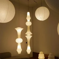 Janpanese Akari Rice Paper Lamp Modern Noguchi Yong Pendant Lamp Living Room Bedroom Corner Designer Light Room Decor