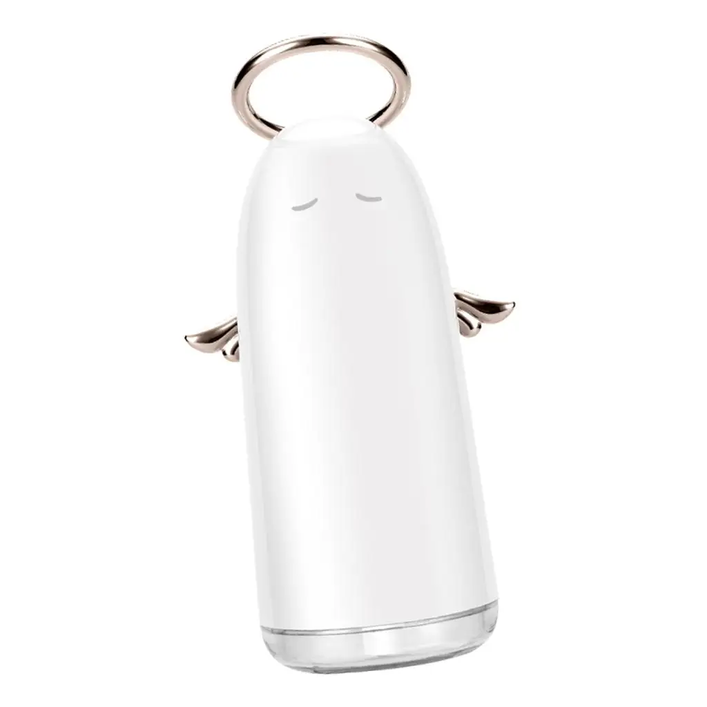 천사 모양과 주변 조명 230ml를 갖춘 미니 USB 휴대용 가습기