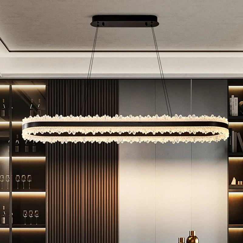 ديكور المنزل الحديث أضواء LED مصابيح إضاءة متدلية لغرفة المعيشة الثريات لغرفة الطعام معلقة ضوء الإضاءة الداخلية