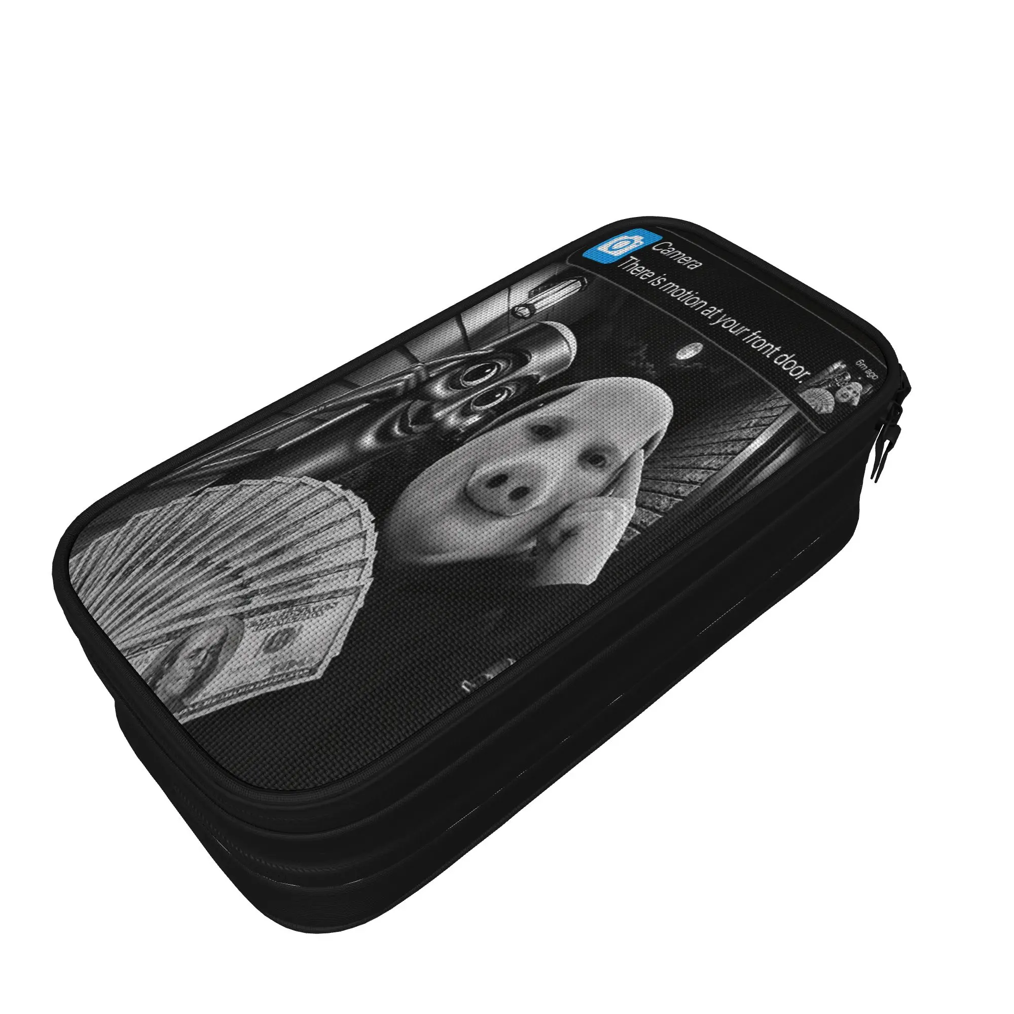 Tung Tung Tung John Pork There is Motion At Your Front Door Pencil Case  Boy Girl Kawaii Pencil Box Graphic School Pencil Cases
