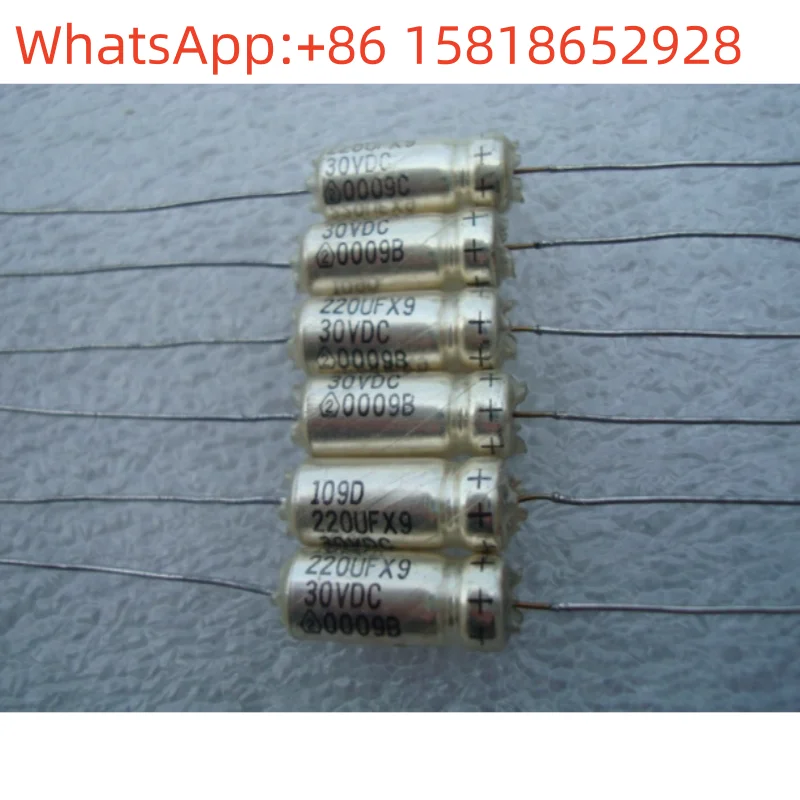 1pcs 30V 220UF replacing 25V USA SPRAGUE Sprague 109D liquid tantalum silver case silver electrolyte capacitors