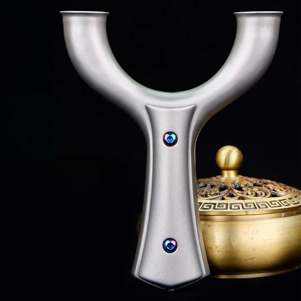 

Professional Stainless Steel All-metal Slingshot Portable Pocket Hunting Slingshot With High Power For Shooting Competitions