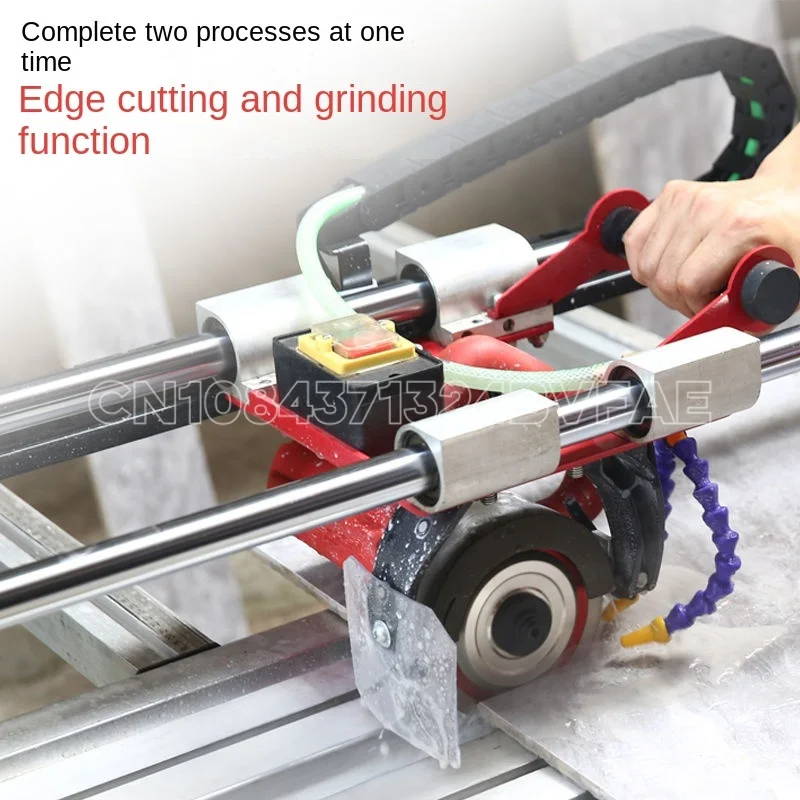 Multifunctional automatic ceramic tile cutter push knife infrared laser edging chamfering parquet slotting device