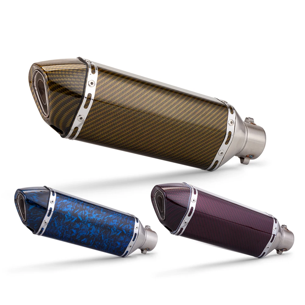 

Intelligent Library 51mm Racing Motorcycle Exhaust Muffler GP-Project Universal Stainless Steel Sport Bike Muffler For