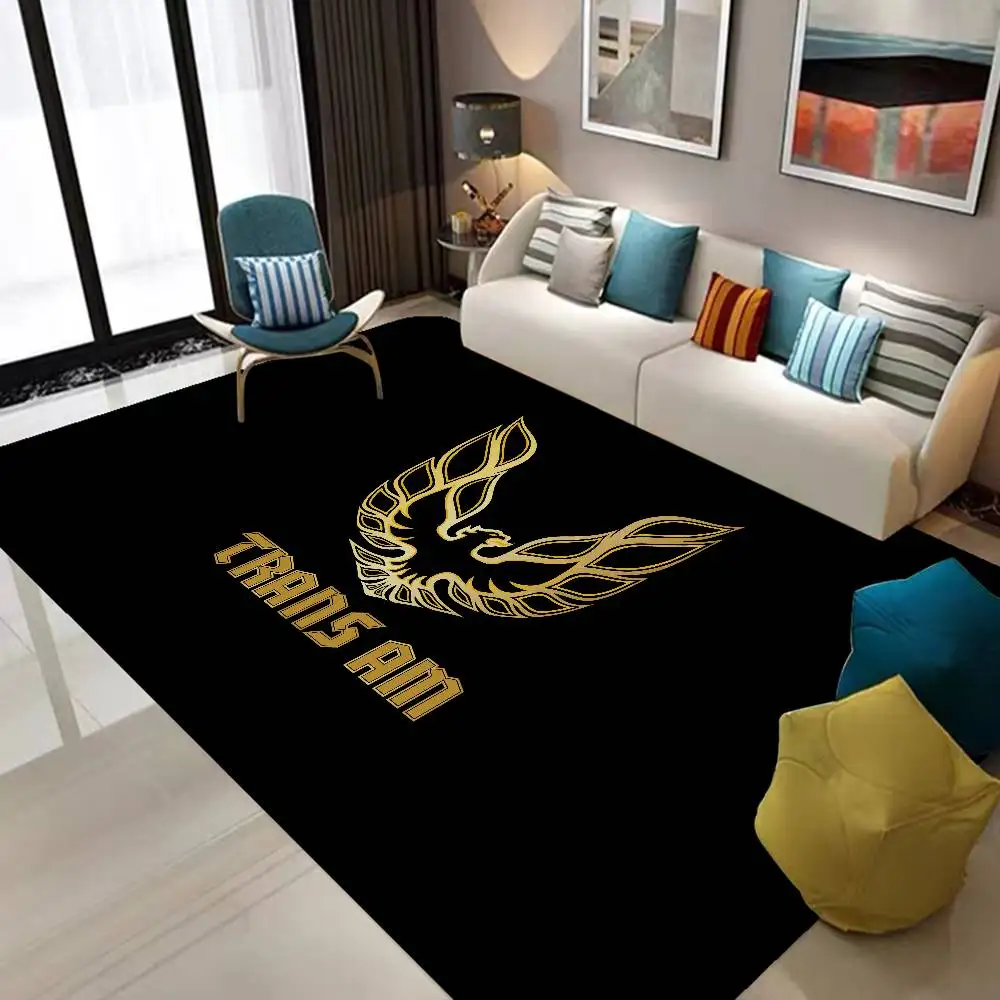 P-Pontiac F-Firebird logo Trans-Am Floor Mat Rectangle Anti-slip Home Soft Badmat Front Door Indoor Outdoor Mat Hotel Decor Mat