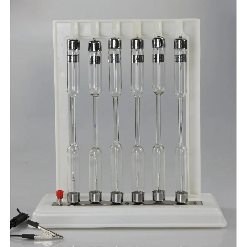 Tube Group 25107 Six Pcs Spectral Tubes Hydrogen Helium Mercury Emission Spectrum Atomic Physics Teaching Instruments