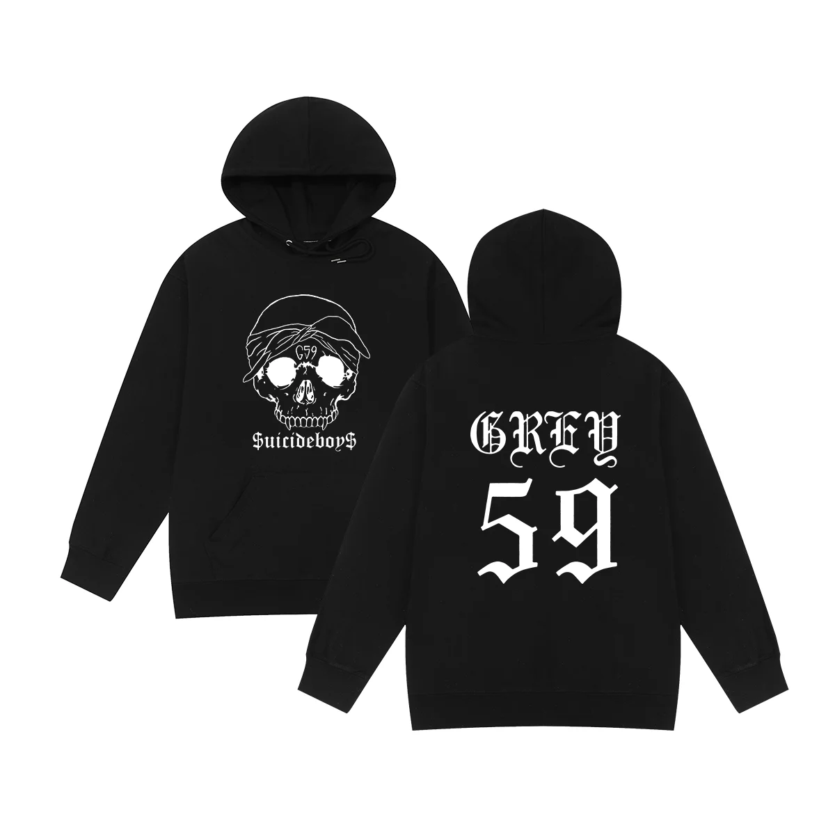 

G59 Hip Hop Rap Vintage Hoodies Sucide Music Sweatshirts men women unisex Cotton