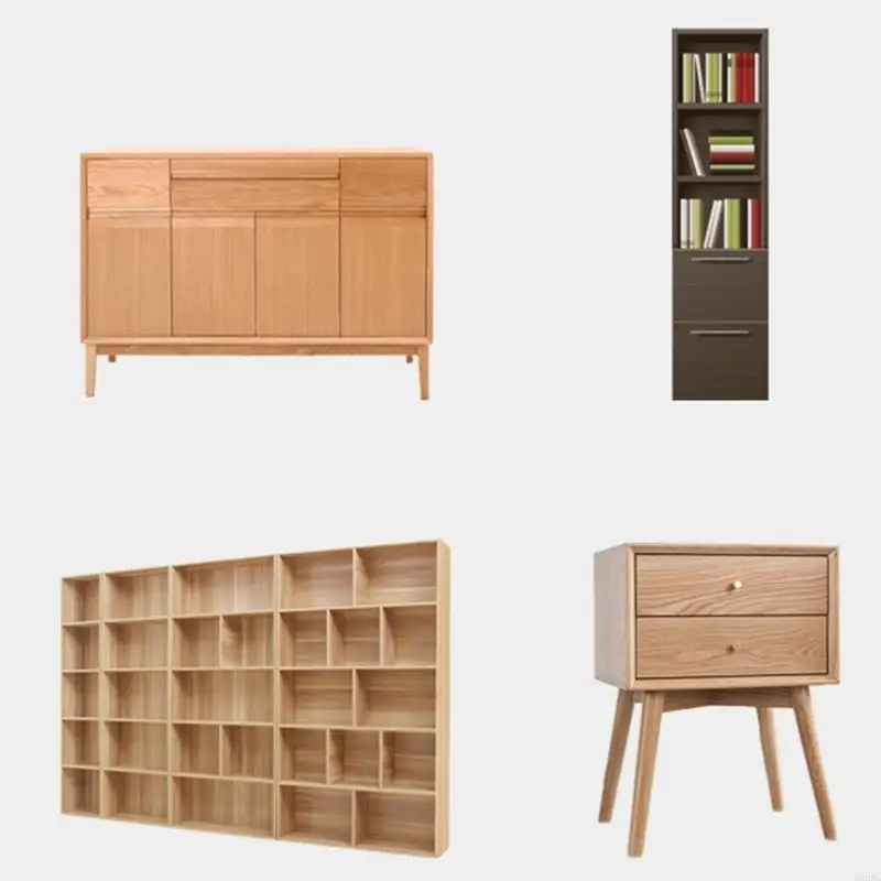 M89C 4 pezzi Ancoraggi per mobili Cinghie per mobili antiribaltamento Fibbia anticaduta regolabile