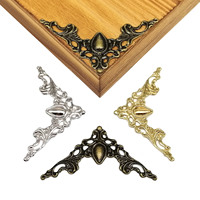 12pcs Metal Decorative Corner Cover Edge Protector for Book Scrapbook Photo Album Frame Jewelry Chest Gift Wine Wooden Box Case