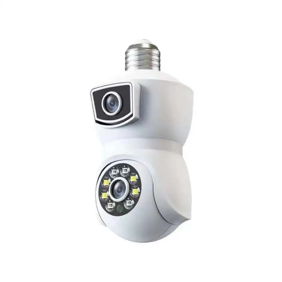 

iCsee /Yoosee/V380 APP 4MP Dual Lens E27 Full Color Wireless PTZ IP Dome Camera Intercom Security CCTV Baby Monitor