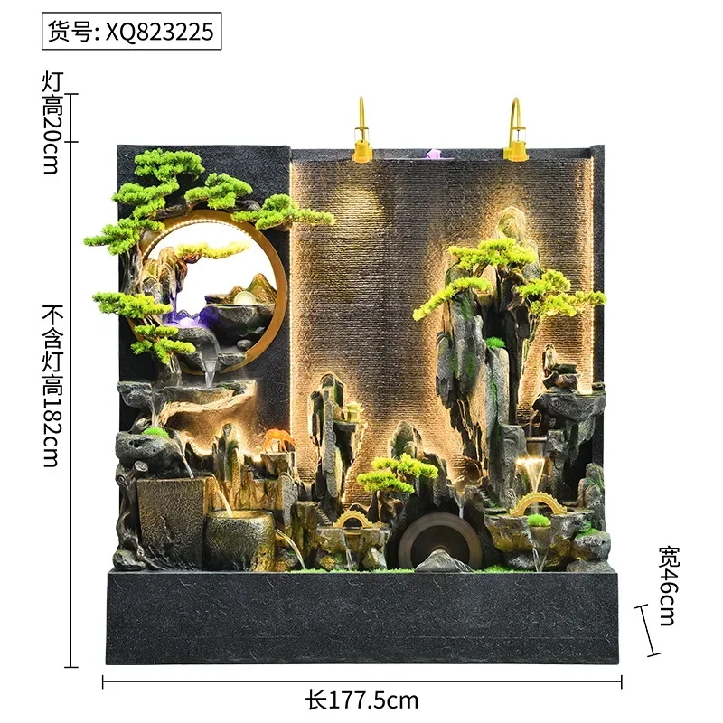 X188 Искусственное украшение для горы и фонтана, водная занавеска, настенная перегородка для отеля, клуба, открытый двор