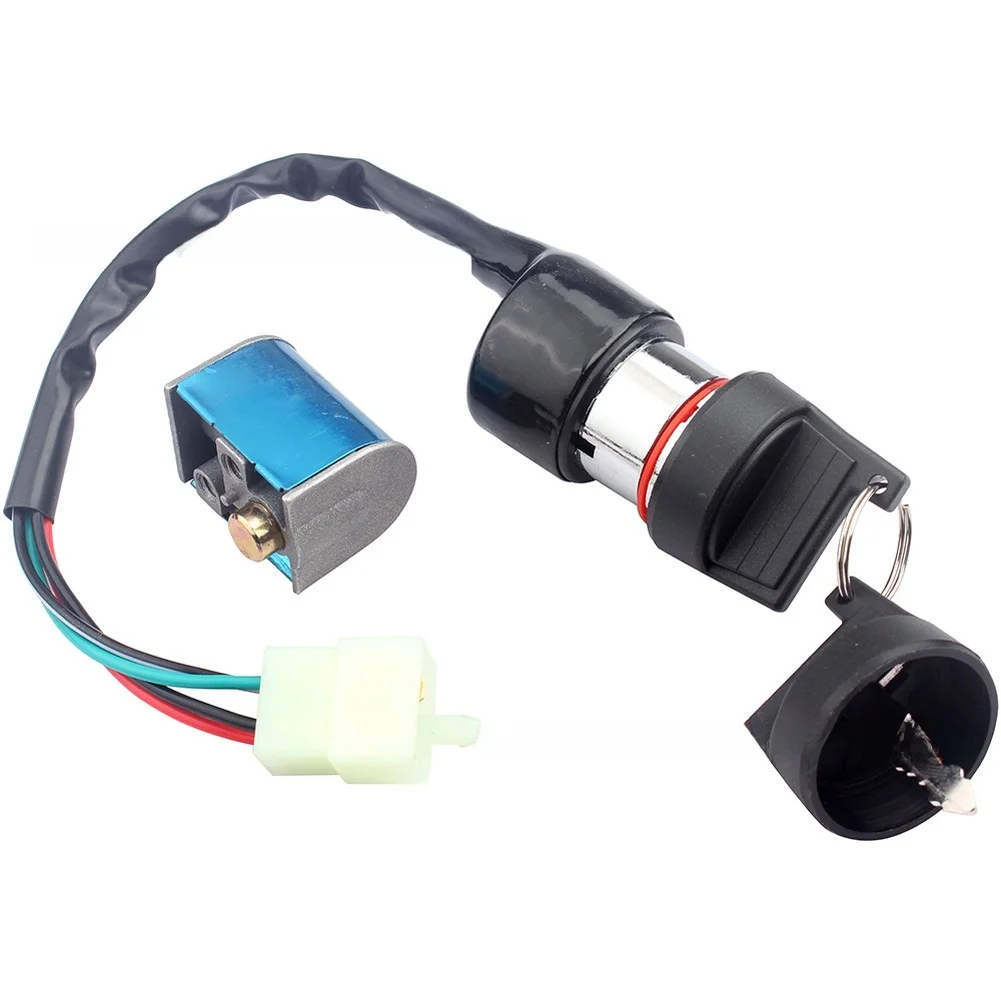 Motorcycle Ignition Key Switch for Lock for ATV 500S 2015-2016 with Steering Lock and Dual Keys for Secure Ignition System