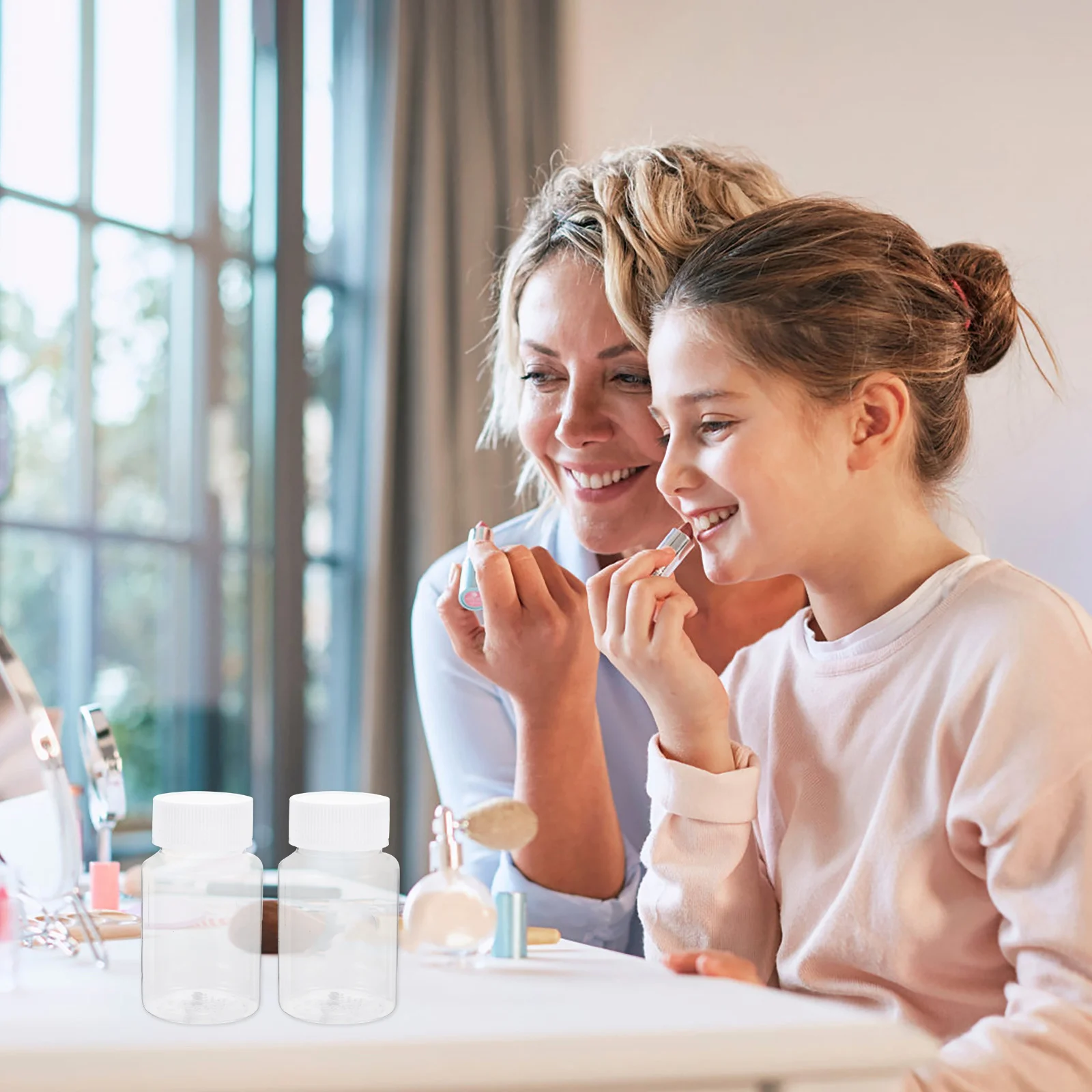 20 ชิ้น 80 มลขวดพลาสติกใสสำหรับใส่ยา วิตามิน แคปซูล จัดเก็บกันน้ำ ฝาเกลียว ที่ใส่ยา อาหาร