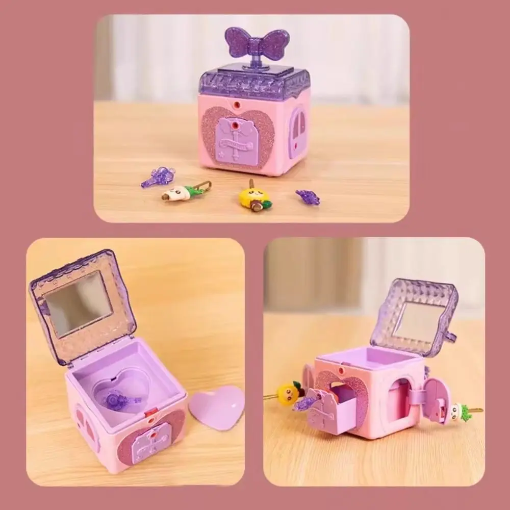 Princess Girl Treasure Chest Toy Educational Toys With Lock Key Girls Jewelry Box Unlocking Cartoon Toys Girl's Jewelry Toys