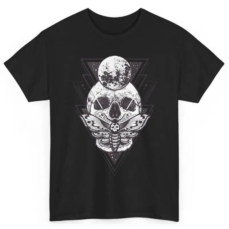 

Celestial Skull Graphic Tee Unisex Cotton Tee Casual Outfit