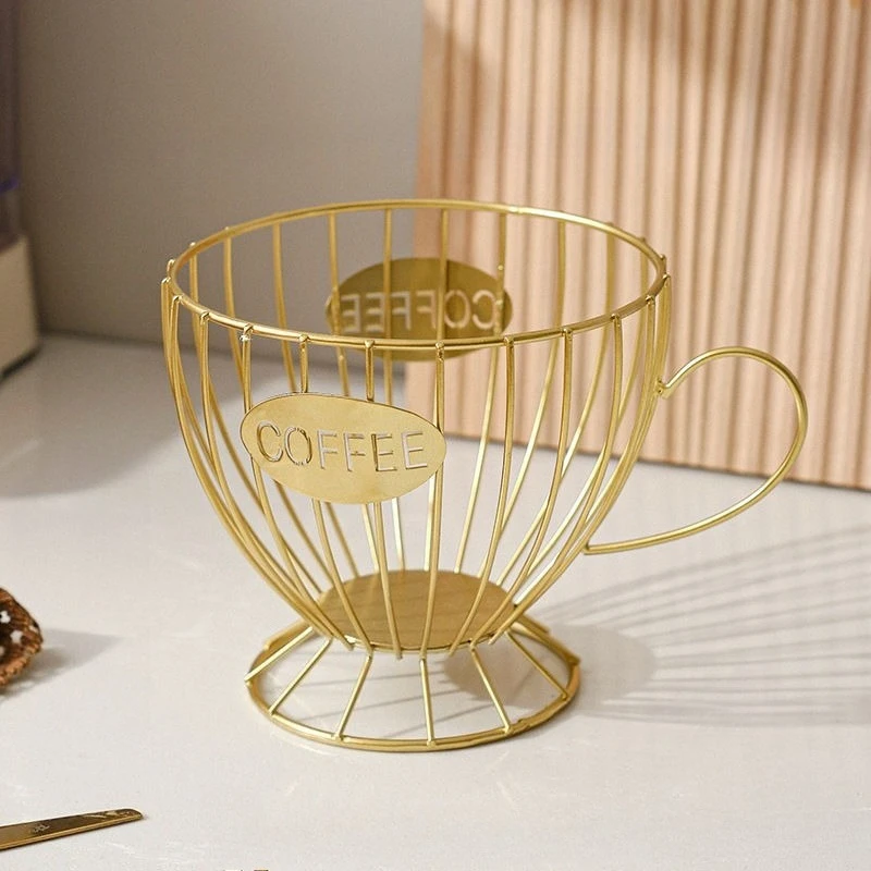 Supporto organizer modulare minimalista: espositore moderno per capsule di caffè e snack, arredamento salvaspazio per la casa/ufficio