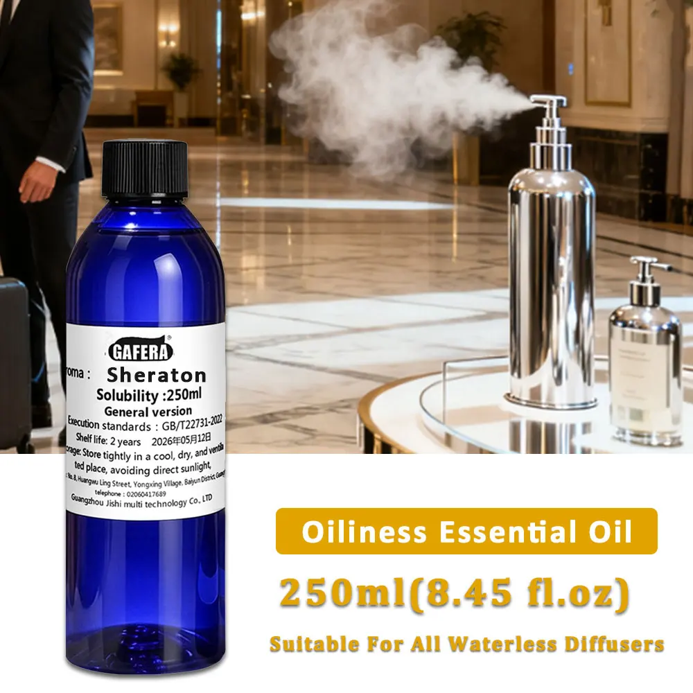 GAFERA 250ml (8.45 fl.oz) Sheraton Fragrant Essential Oils - For All Waterless Diffuser, Hotel Aroma Machine Replenishes Essence