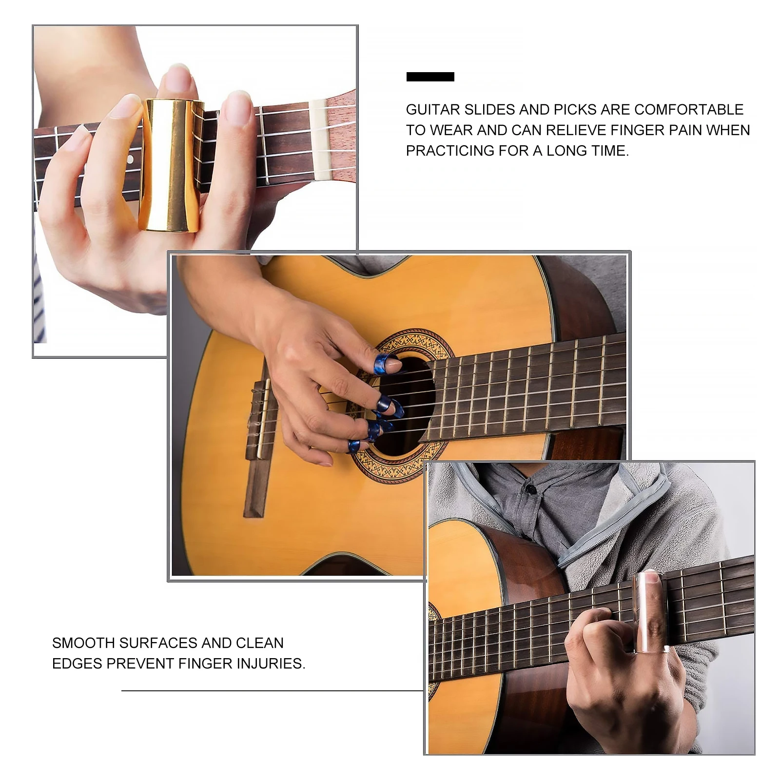 

Triangle Finger Sliding Stick Set Slides Guitar Acoustic Accessory Kit