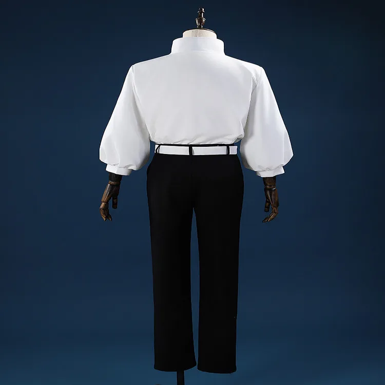 Anime Manga Jujutsu JJK Yuta Okkotsu Cosplay Costume White Suit Jacket Black Pants Uniform Synthetic Halloween  Party Uniforms - view 3