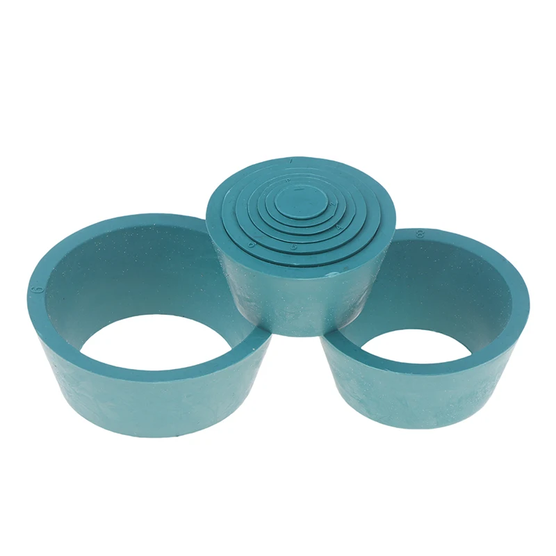 9pcs Rubber Stopper Buchners Rubber Stopper Buchner Cone Buchner Funnel Flask Cones Collar Rubber Stopper Filter Strainer Cone