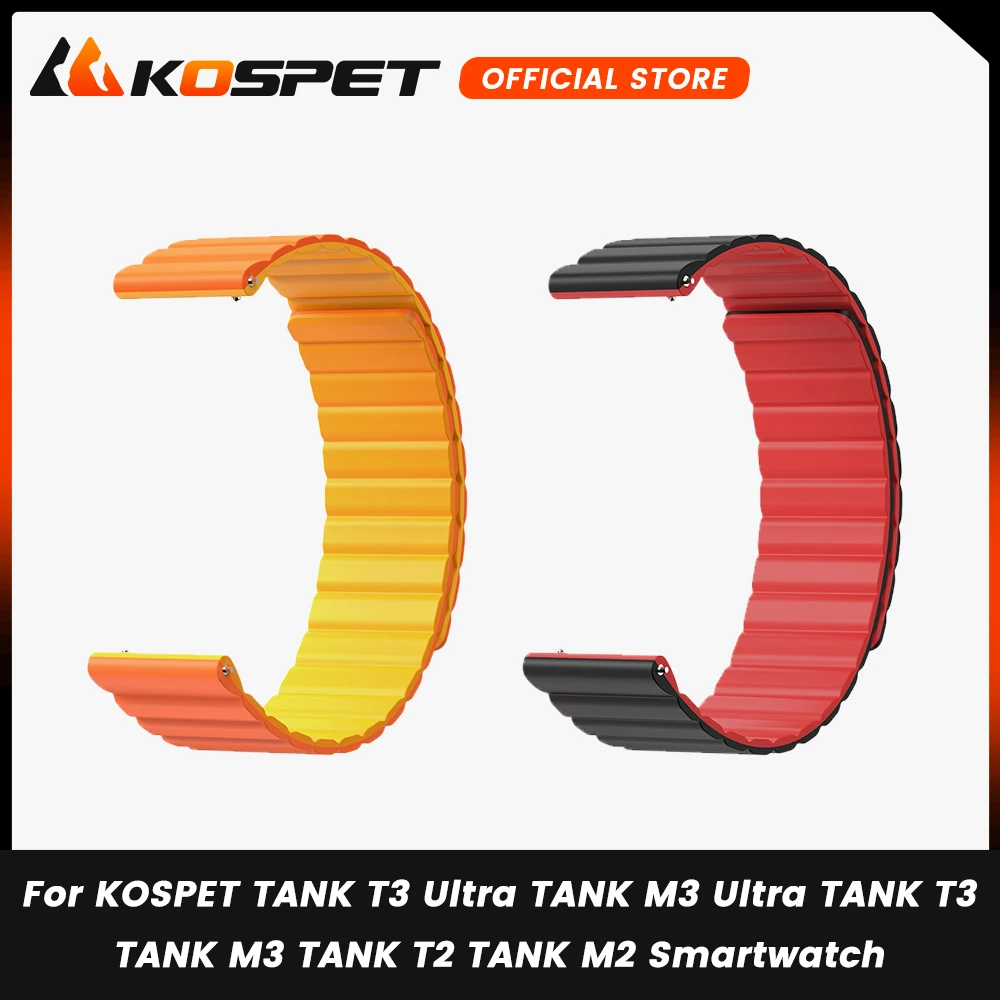 22mm Magnetic Strap for KOSPET TANK T3 Ultra TANK M3 Ultra TANK T3 TANK T2 TANK M3 Smartwatch Bracelet Watch Band Wrist Strap