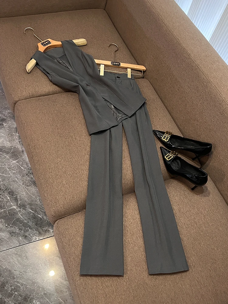 

Ay Svel Костюм Жилет Комплект из двух предметов Ele Fem Faion Ensemble Легкий женский Profiona OK63