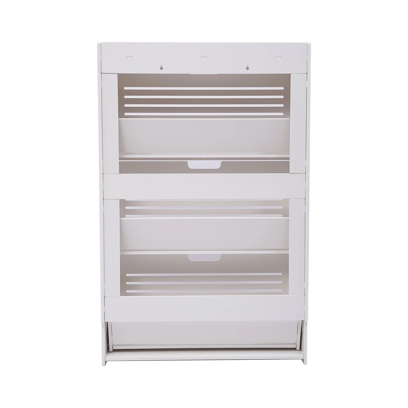 

For Shoe Storage Cabinet White Cabinet Rack Cabinet for Entryway 3-Layer Organizer Entryway Shoe Storage Box