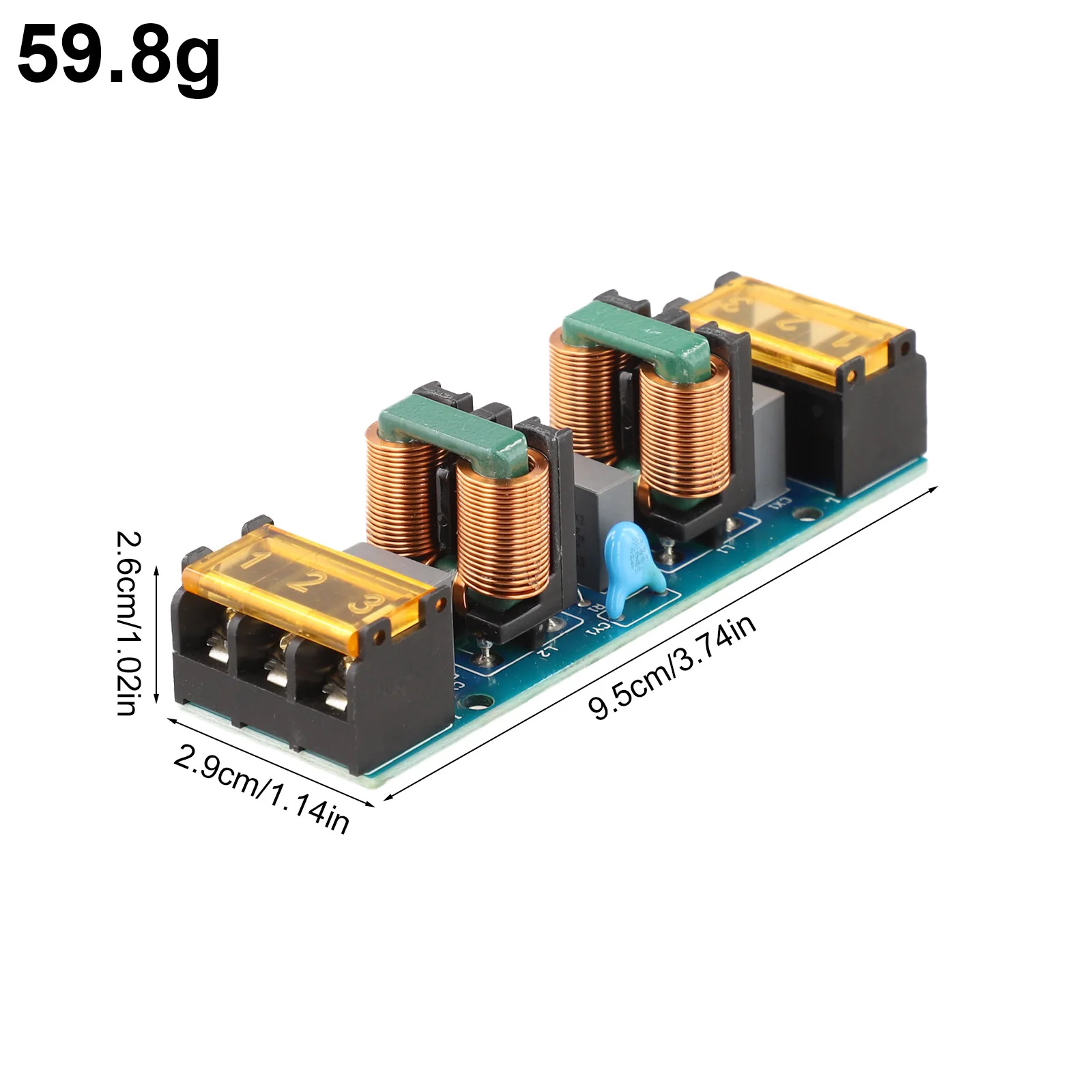 Noise Interference Module Power Filter Power Supply Black Chassis Shell Household Cleaning Tools Home Supplies