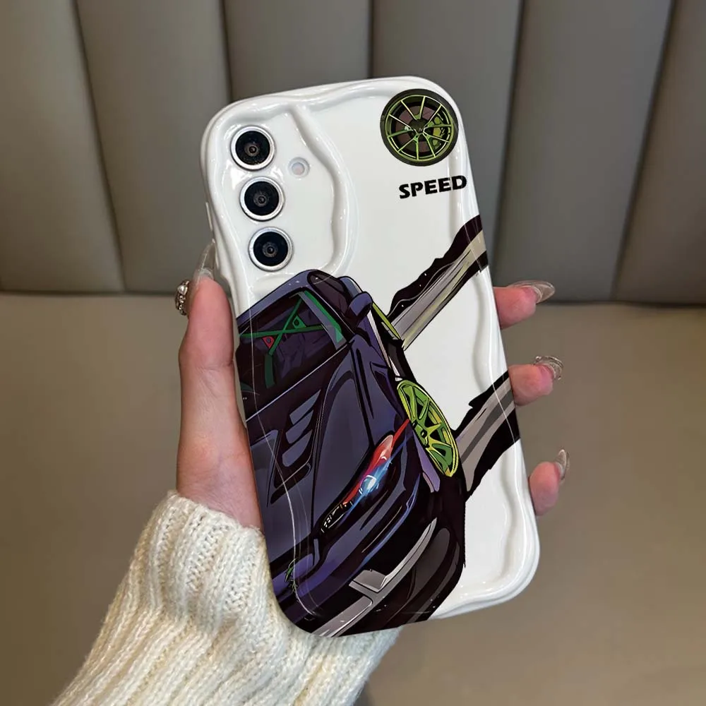 Fashions Design Car Pattern Phone Case For Samsung Galaxy A71 A57 A56 A55 A54 A53 A51 A17 A16 A06 A05 Shockproof Soft Cover