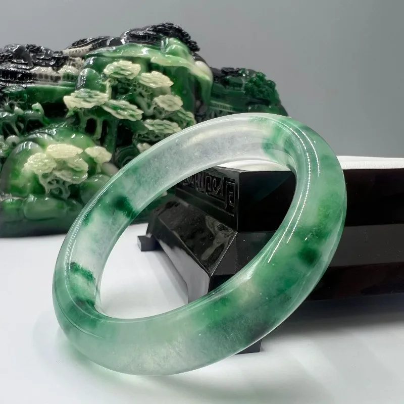 

New Natural Flat Bar Blue Flower Fashion Versatile Bracelet