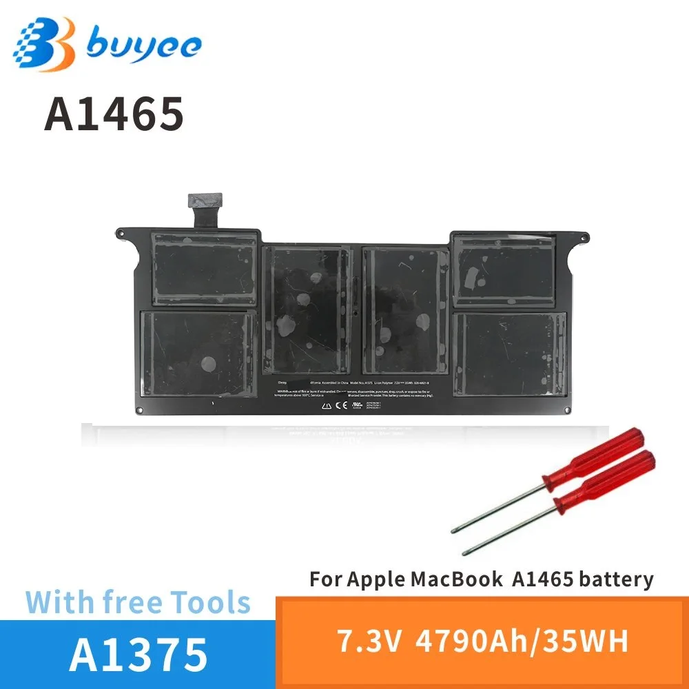 

A1375 Original Laptop Battery For Apple MacBook Air 11" Notebook Smart A1370 A1465 MC506 MC505 MC506LL MC505LL 7.3V 35WH/4790mA