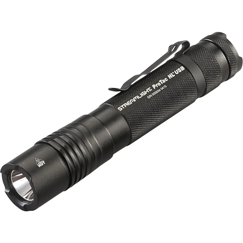 Streamlight 88054 ProTac HL USB 1000-Lumen Multi-Fuel USB Rechargeable Professional Flashlight with 120V AC/12-Volt DC Charger